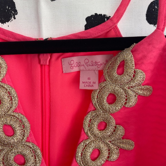 Lilly Pulitzer hot pink shift dress size 6